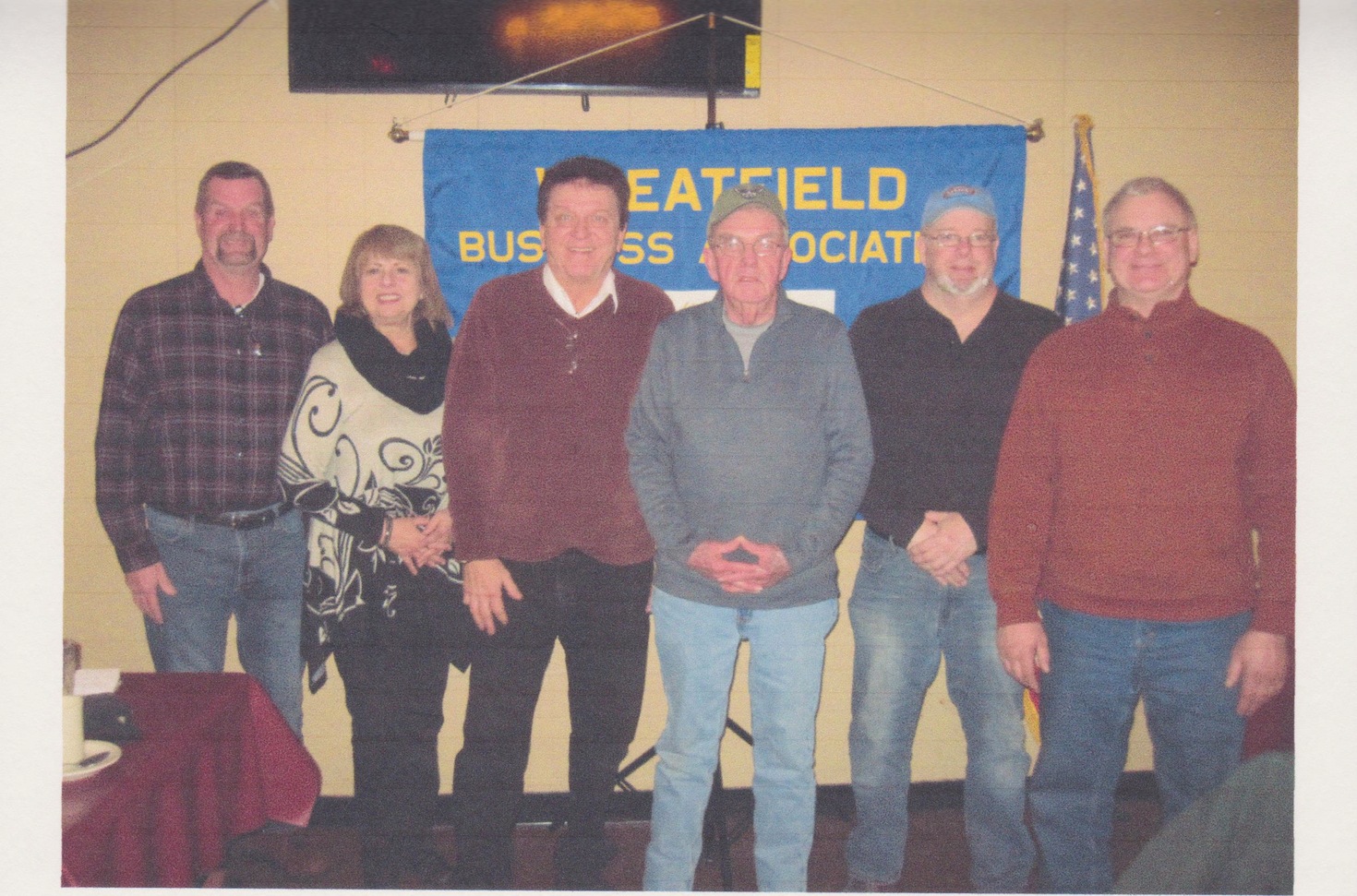 Pictured, from left, Mike Doktor, Carol Allen (substituting for Danny Maerten, not in attendance), Rob Allen, Tom Grimm, Jeff Taylor and Gilles Dube. (Submitted photo)
